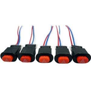 Motorcycle Double Flash Switch Hazard Light Flash Warning Switch Button