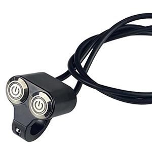Motorcycle ATV Handlebar LED Dual Button On Off Switch 22mm 7/8