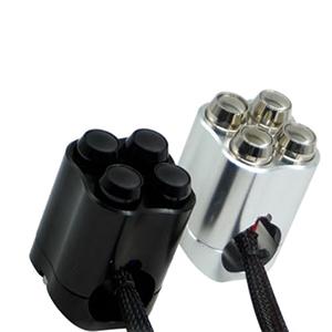 Motorcycle Multifunctional Handlebar Switch Suitable 28mm Handlebar Control Switch Horn Light Turn Signal Black