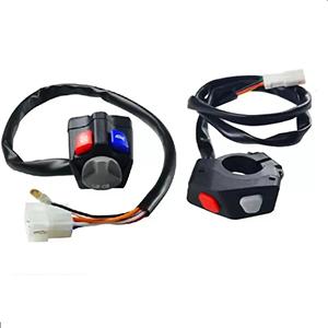 Control of horn key button of motorcycle left and right handle switch assembly