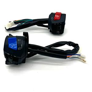 1 pair of waterproof horn indicator light switches for motorcycle handlebars